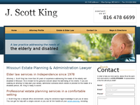 J SCOTT KING website screenshot