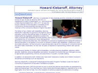 HOWARD KLEBANOFF website screenshot