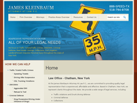 JAMES KLEINBAUM website screenshot