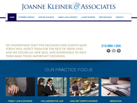 JOANNE KLEINER website screenshot