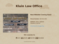 KURT KLUIN website screenshot