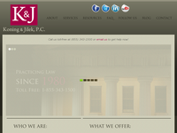 JAMES KONING website screenshot