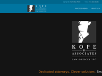 SHANE KOPE website screenshot