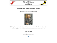 ALFRED LACER website screenshot