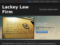 ALICIA LACKEY website screenshot