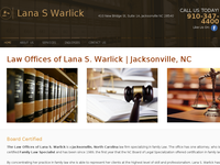 LANA WARLICK website screenshot