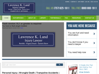 LAWRENCE LAND website screenshot