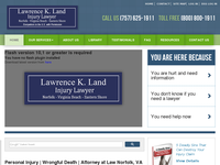 LAWRENCE LAND website screenshot