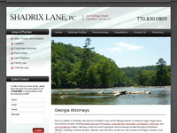 SHADRIX LANE website screenshot