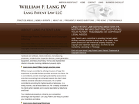 WILLIAM LANG website screenshot