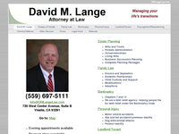 DAVID LANGE website screenshot