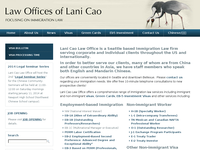 LANI CAO website screenshot