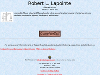 ROBERT LAPOINTE website screenshot