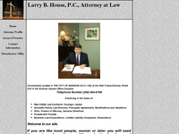 LARRY HOUSE website screenshot