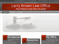 LARRY BROWN website screenshot