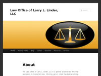 LARRY LINDER website screenshot