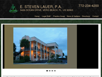 E STEVEN LAUER website screenshot