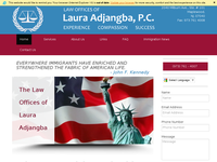 LAURA ADJANGBA website screenshot