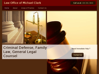 MICHAEL CLARK website screenshot