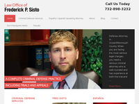 FREDERICK SISTO website screenshot