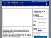 GREGORY CURTIS website screenshot