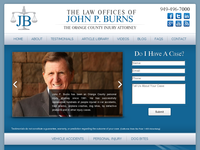 JOHN BURNS website screenshot