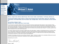 MICHAEL WALSH website screenshot