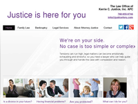 KERRIE JUSTICE website screenshot