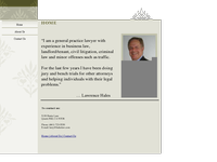 LAWRENCE HALES website screenshot