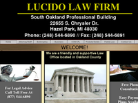 LAWRENCE LUCIDO website screenshot