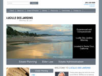 LUCILLE DES JARDINS website screenshot