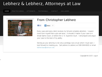 CHRISTOPHER LEBHERZ website screenshot