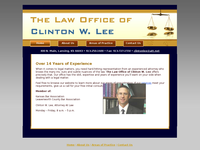CLINTON LEE website screenshot