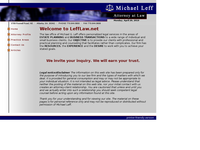 MICHAEL LEFF website screenshot