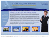 LESLIE SIMMONS website screenshot