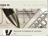 STEPHEN LEVINSON website screenshot