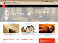 JOHN LEWMAN website screenshot