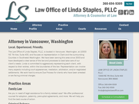 LINDA STAPLES website screenshot