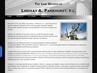 LINDSAY PARKHURST website screenshot