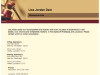 LISA JORDAN-DALE website screenshot
