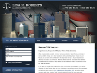 LISA ROBERTS website screenshot