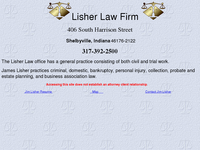 JAMES LISHER website screenshot