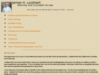 JAMES LOCKHART website screenshot