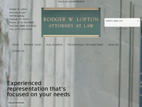 RODGER LOFTON website screenshot