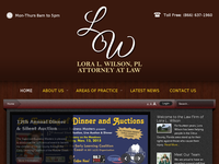 LORA WILSON website screenshot