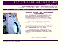 LORI DION website screenshot