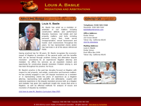 LOUIS BASILE website screenshot