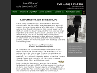 LOUIS LOMBARDO website screenshot