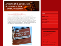 AARON LUECK website screenshot