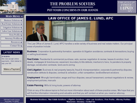 JAMES LUND website screenshot